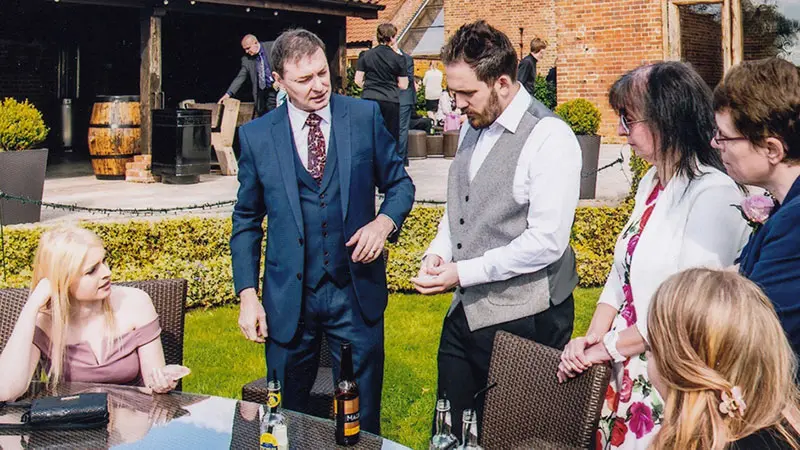 Party magician Dave Royal creating magical moments at a celebration